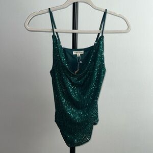 Main Strip Sequin Top